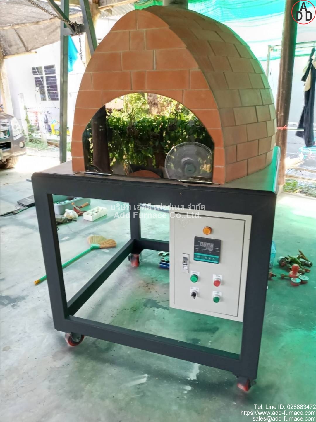 A Type Red White Pizza Furnace(7)
